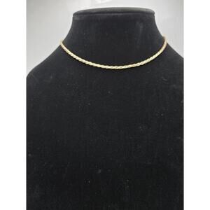 Vintage Krementz 15" Gold Plated Choker Necklace – Signed